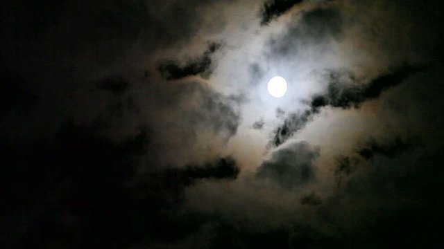 moon on the night the dark sky