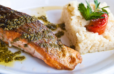 grilled salmon