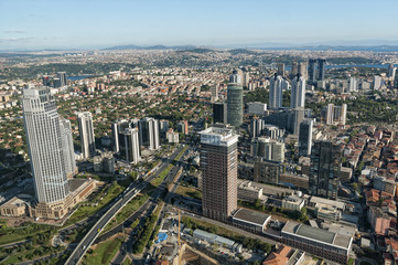 Skyscrapers In Levent, Istanbul - Turkey (Horizontal)
