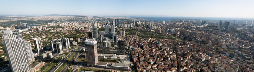 Fototapeta premium Istanbul Panoramic View (Levent Region), Turkey