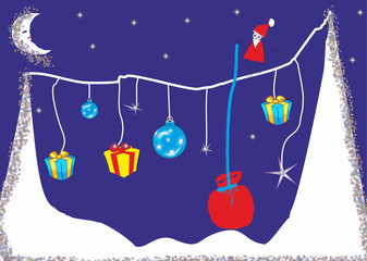 mikołaj na linie © klatki