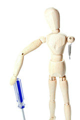 Homme de bois handicapé