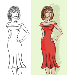 Young beautiful woman