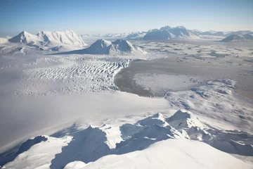 Crédence en verre imprimé Arctique Typical Arctic winter landscape