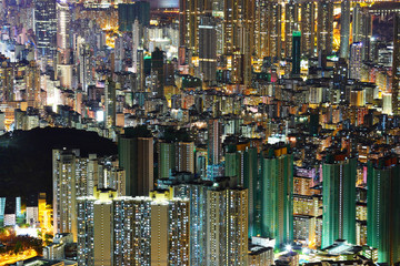 cityscape at night