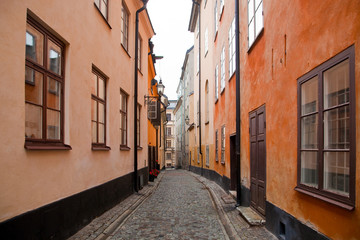 Fototapeta na wymiar Stockholm, Sweden. Building in the old town
