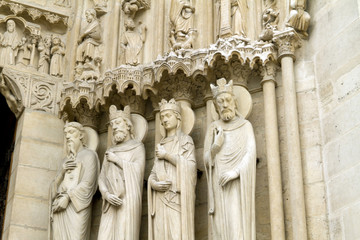 Notre Dame Cathedral Statues of Kings