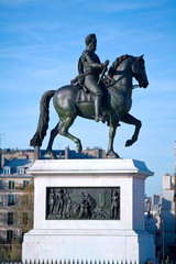 Fototapeta na wymiar Statue of Henri IV, Paris, France
