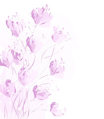 Artistic floral background