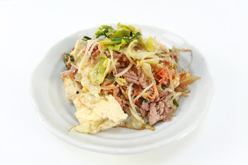 美味しそうな豆腐チャンプルー