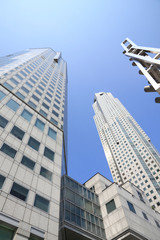 Naklejka premium Skyscraper office in the city.