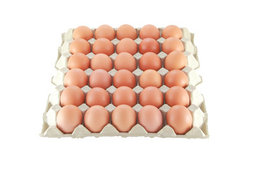 Thirty eggs in cover paper.