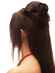 young woman with long hair © Raisa Kanareva