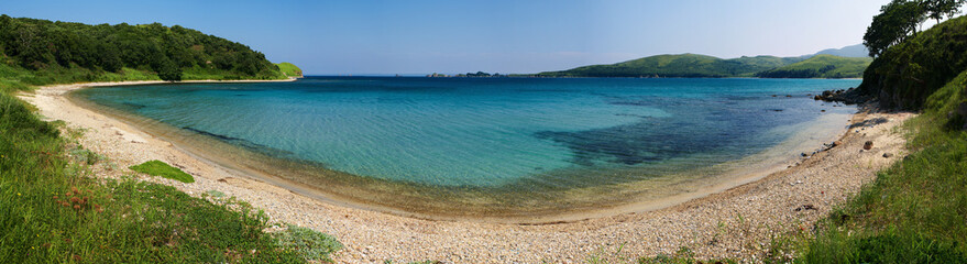 Obraz premium Panoramic azure bay