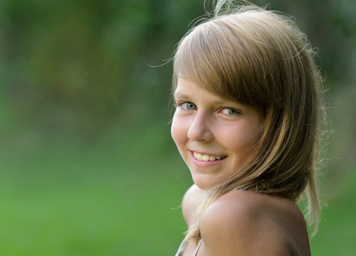 Kinderportrait seitlich