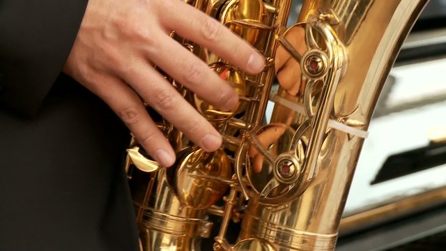 Saxophon Spieler