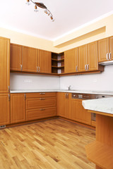 New wooden kitchen