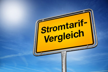 Obraz premium Stromtarifvergleich