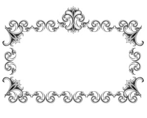 Victorian Style Vector Frame