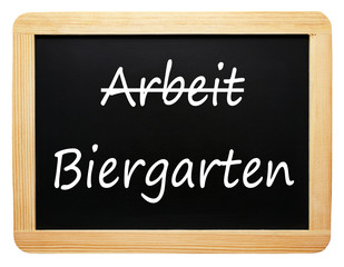 Obraz premium Biergarten statt Arbeit