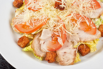 chicken meat filet salad