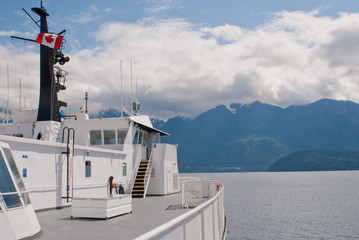 upper deck, bc ferry