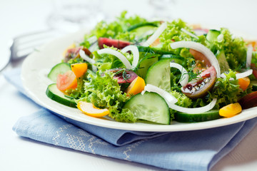Colorful summer salad