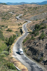 Winding Road in Albania