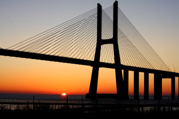 Fototapeta na wymiar Sunrise at Lisbon