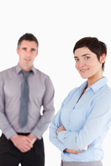 Portrait of office workers posing