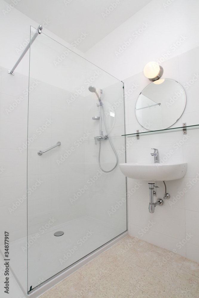 Fototapete salle de bain douche appartement