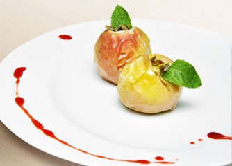 Baked apple