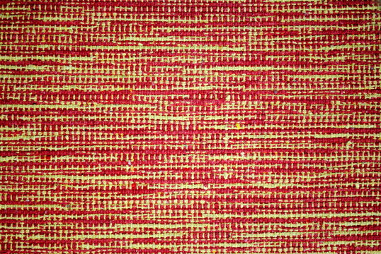 sfondo di tappeto rosso e giallo intrecciato