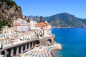 Fototapeta na wymiar Atrani, Wybrzeże Amalfi, Włochy