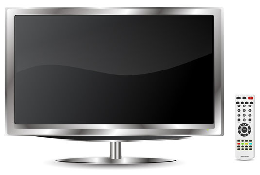 LCD TV with remote control