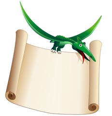 Dinosauro Pterodattilo Sfondo-Dinosaur Pterodactyl Background