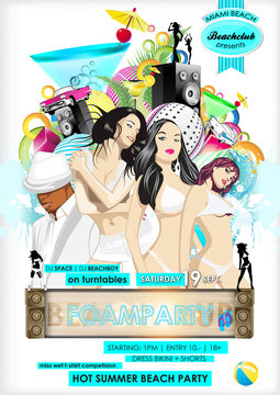 Schaumparty Flyer Vorlage