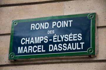 Rond point des Champs Elysées Marcel Dassault