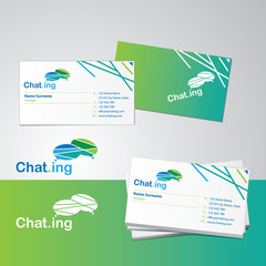 Business card design template