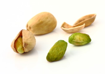Heap of pistachios