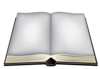 Buch als Vektor grau