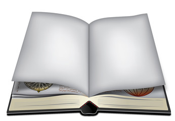 Buch als Vektor offene Seiten