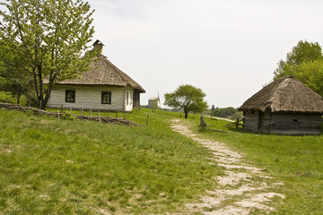 Fototapeta na wymiar Village houses