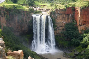 Fototapete Rund Süd Afrika The Elands River Waterfall at Waterval Boven  © awiebadenhorst