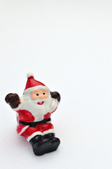 サンタクロース　雪バック