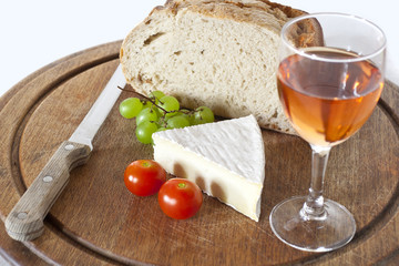 Simple rustic supper