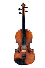 Naklejka na ściany i meble Old violin, isolated on a white background
