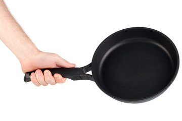 Frying pan isolated over white background