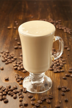 Iced coffee milk shake drink
