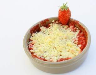 crumble aux fraises